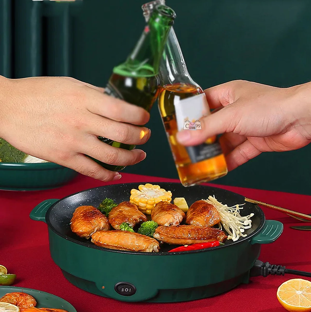 Miniatura 4 de Sartén eléctrica multifuncional Parrilla